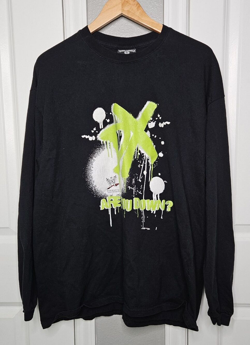 D-Generation X DX Triple H Shawn Michaels Long Sleeve T-Shirt WWE Adult Size XL